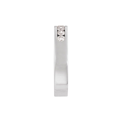 Platinum 3/8 CTW Natural Diamond Ladies Channel-Set Band