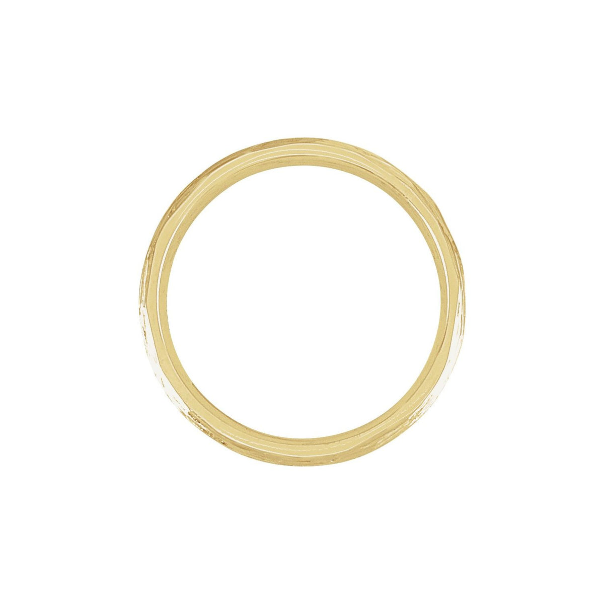 Tree Bark-Inspired Comfort-Fit Flat Band, 4 mm