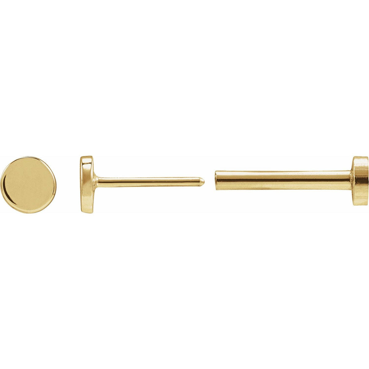 Engravable Disc Earring