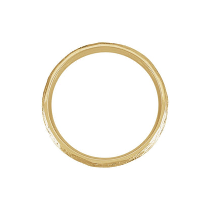 Tree Bark-Inspired Comfort-Fit Flat Band, 4 mm