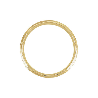 Tree Bark-Inspired Comfort-Fit Flat Band, 4 mm