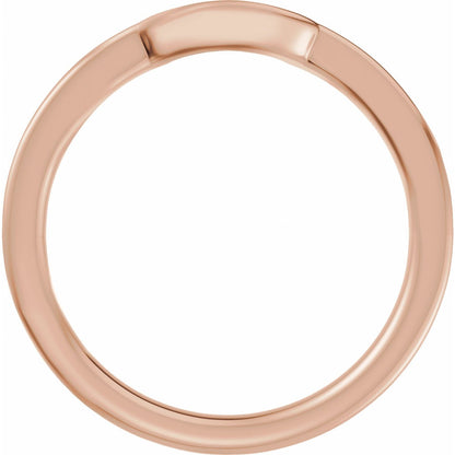 Band for 9x7 mm Oval Ring