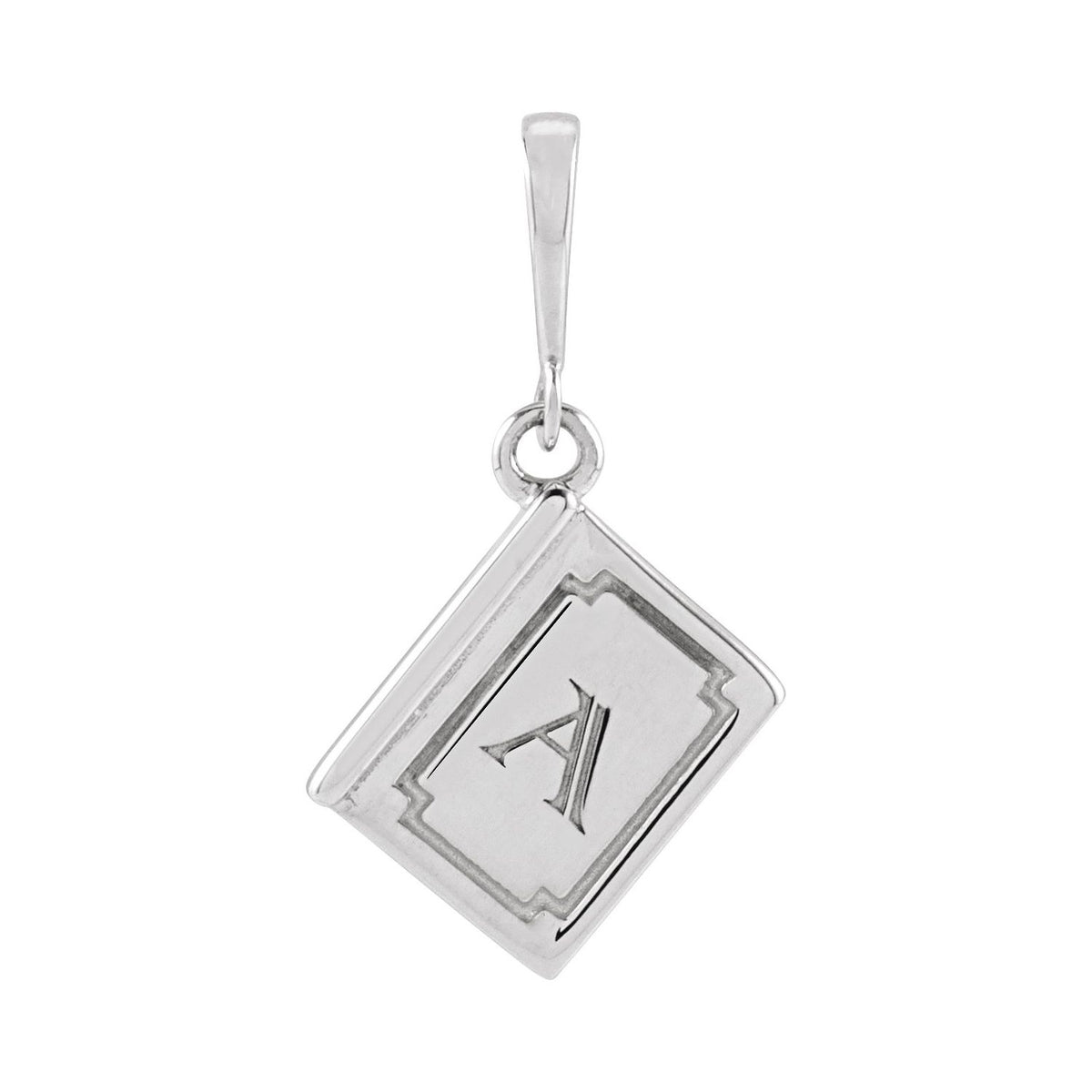 Engravable Book Pendant