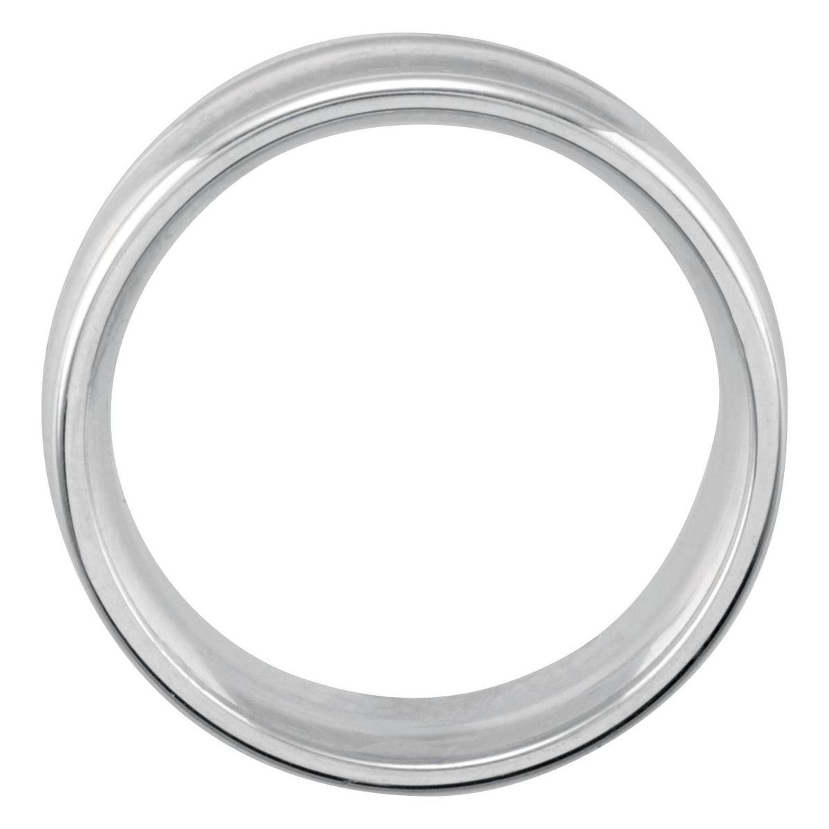 Continuum Sterling Silver Grooved Band