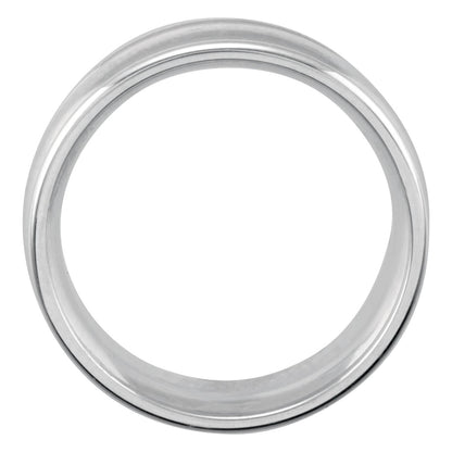 Continuum Sterling Silver Grooved Band