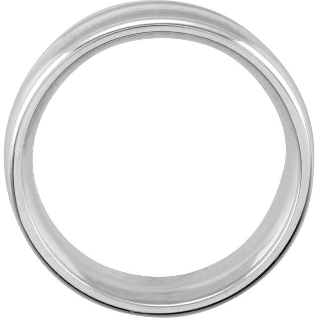 Continuum Sterling Silver Grooved Band