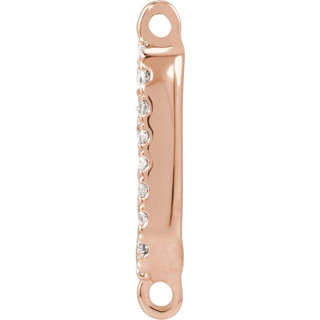.06 CTW Natural Diamond Link, 5.69 mm x 11.76 mm