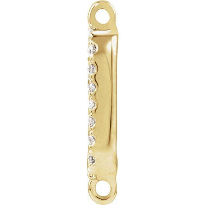 .06 CTW Natural Diamond Link, 5.69 mm x 11.76 mm