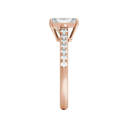 8.6x4.3 mm Radiant 1 1/3 CTW Lab-Grown Diamond Engagement Ring