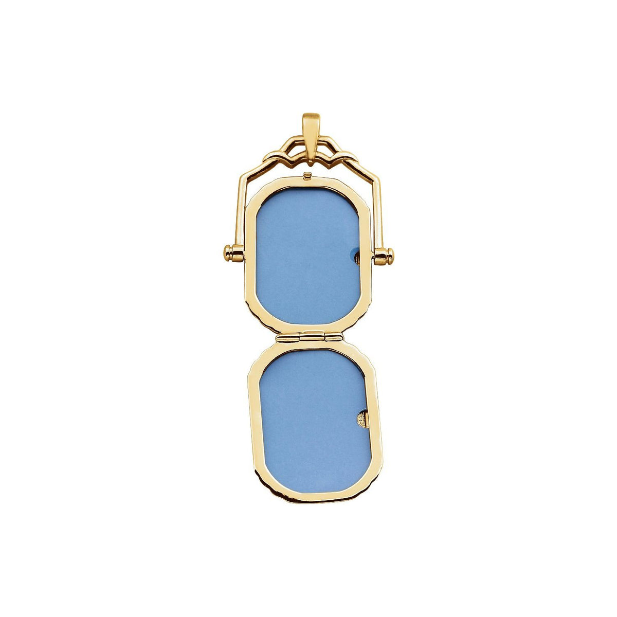 14K Yellow Gold Swivel Locket