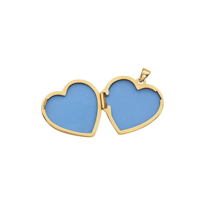 Engravable Heart Locket, 26.3 x 21.9 mm