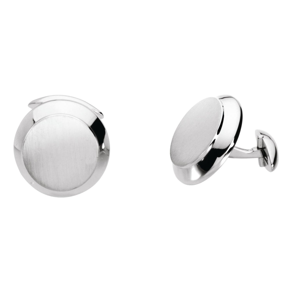 Engravable Round Cuff Links