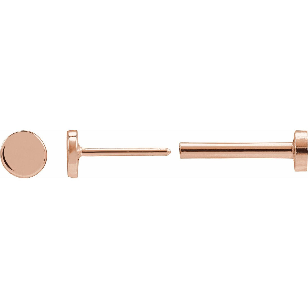 Engravable Disc Earring