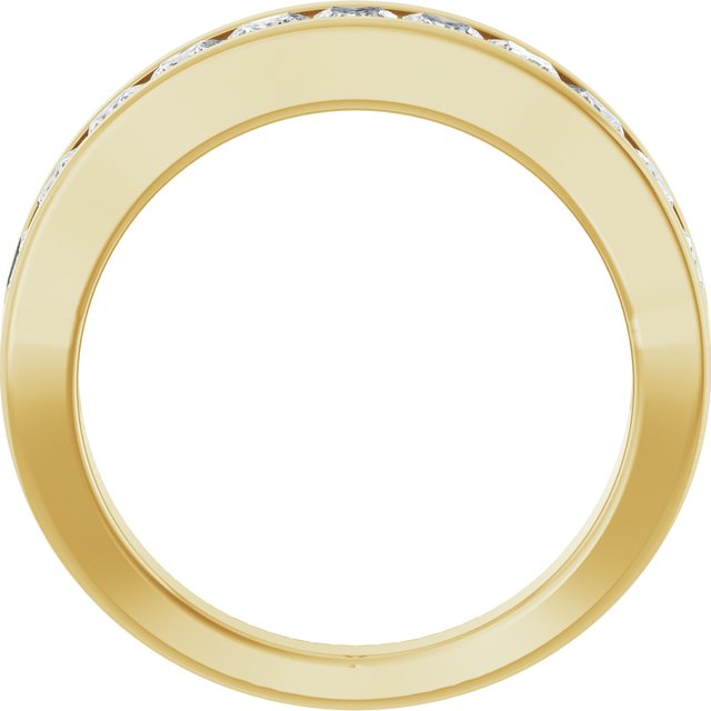 1 CTW Natural Diamond Channel-Set Anniversary Band