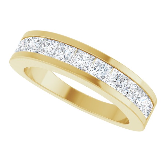 1 CTW Natural Diamond Channel-Set Anniversary Band