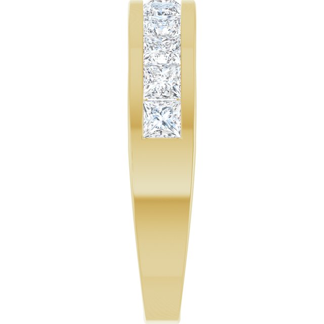1 CTW Natural Diamond Channel-Set Anniversary Band