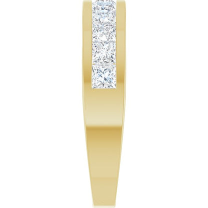 1 CTW Natural Diamond Channel-Set Anniversary Band