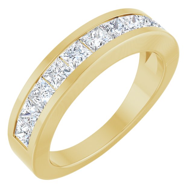 1 CTW Natural Diamond Channel-Set Anniversary Band