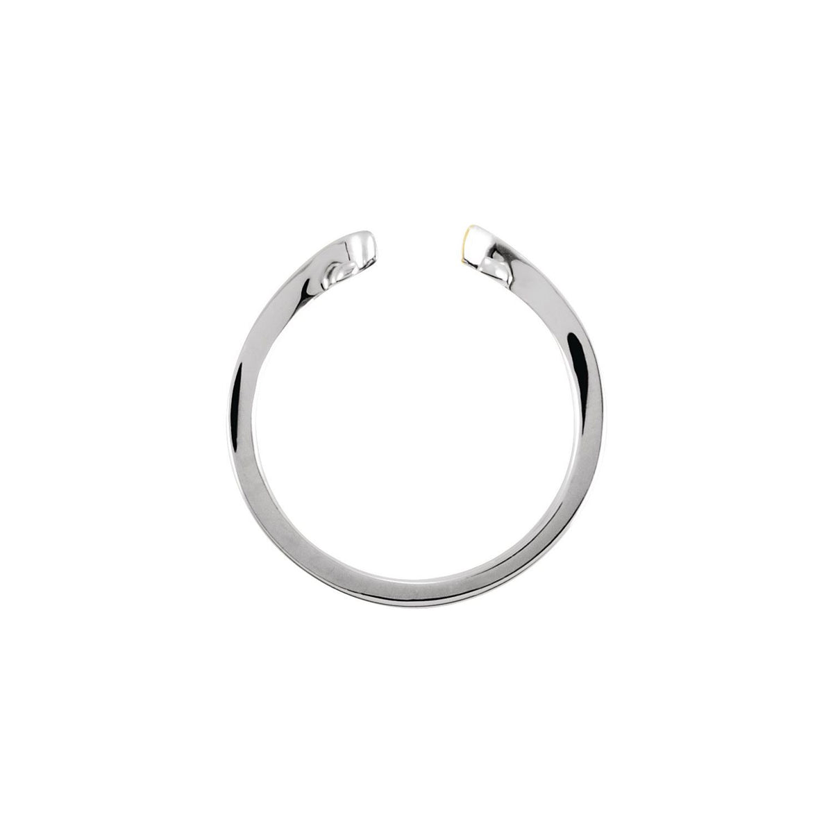 14K White Gold Band, 4.1 mm