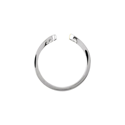 14K White Gold Band, 4.1 mm