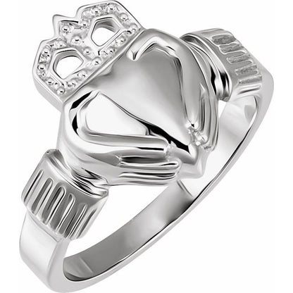14.5x10.5 mm Ladies Claddagh Band