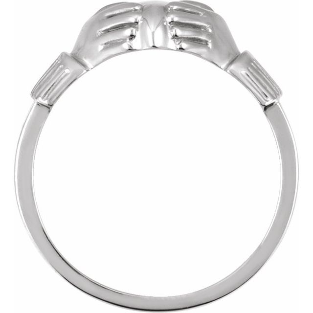 14.5x10.5 mm Ladies Claddagh Band
