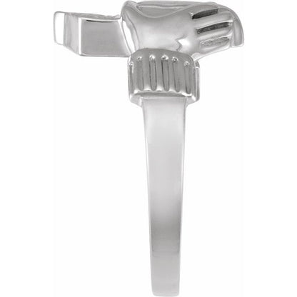 14.5x10.5 mm Ladies Claddagh Band