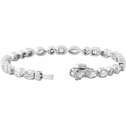 7 1/8 CTW Lab-Grown Diamond Line 7" Bracelet