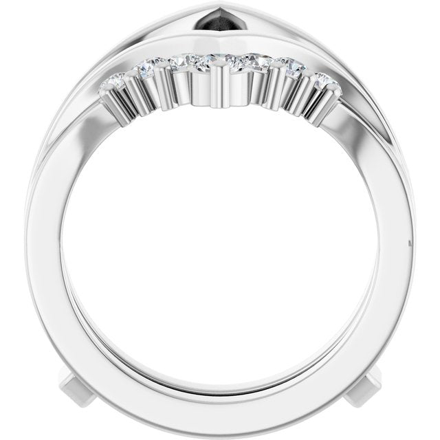 3/4 CT Natural Diamond Ring Guard