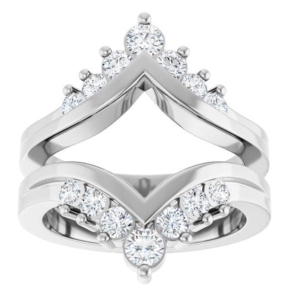 3/4 CT Natural Diamond Ring Guard