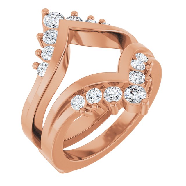 3/4 CT Natural Diamond Ring Guard