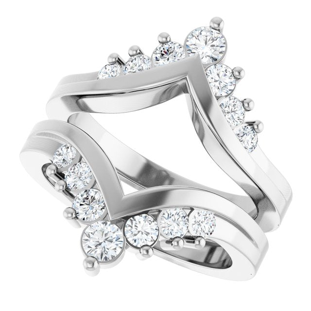 3/4 CT Natural Diamond Ring Guard