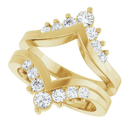 3/4 CT Natural Diamond Ring Guard