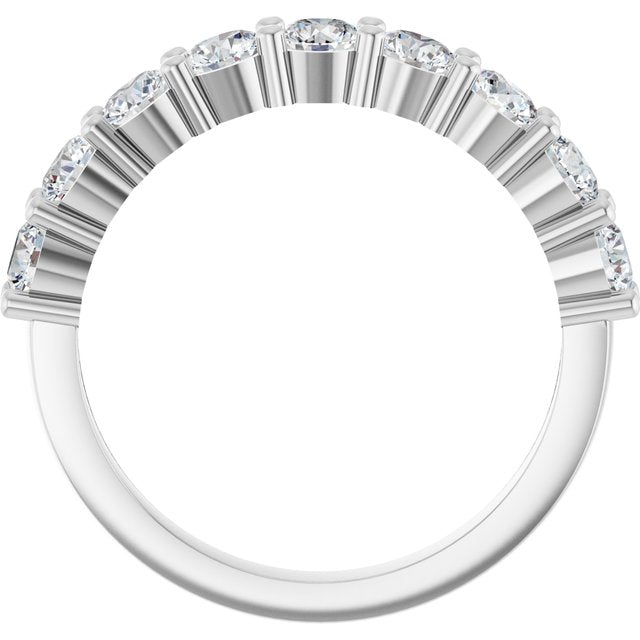 1 1/3 CTW Natural Diamond Anniversary Band, 3.3 mm