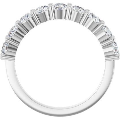 1 1/3 CTW Natural Diamond Anniversary Band, 3.3 mm