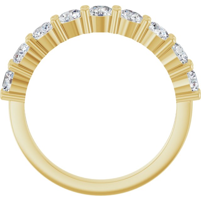 1 1/3 CTW Natural Diamond Anniversary Band, 3.3 mm