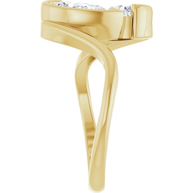 2 3/4 CTW Lab-Grown Diamond Two-Stone Engagement Ring