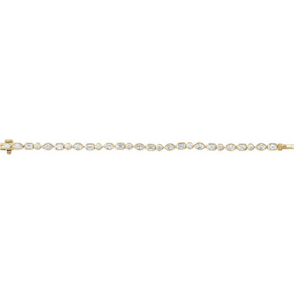 7 1/8 CTW Lab-Grown Diamond Line 7" Bracelet