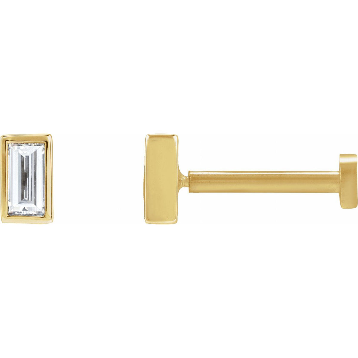 .07 CT Lab-Grown Diamond Stud Earring