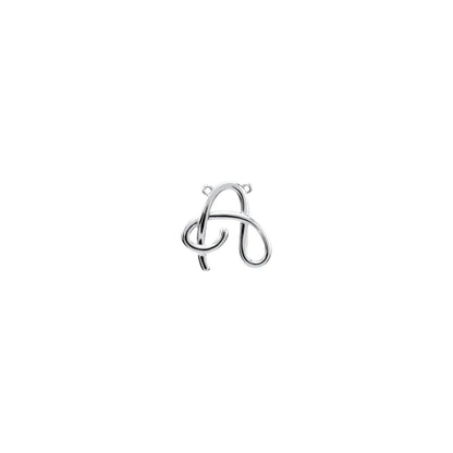 Script Initial Necklace Center