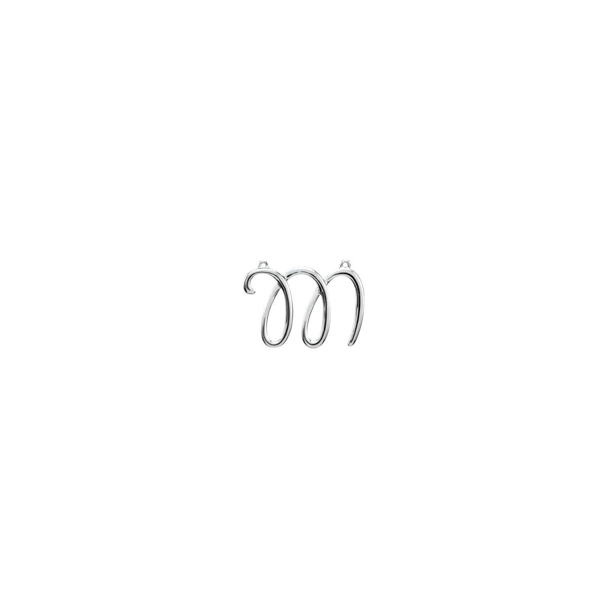 Script Initial Necklace Center