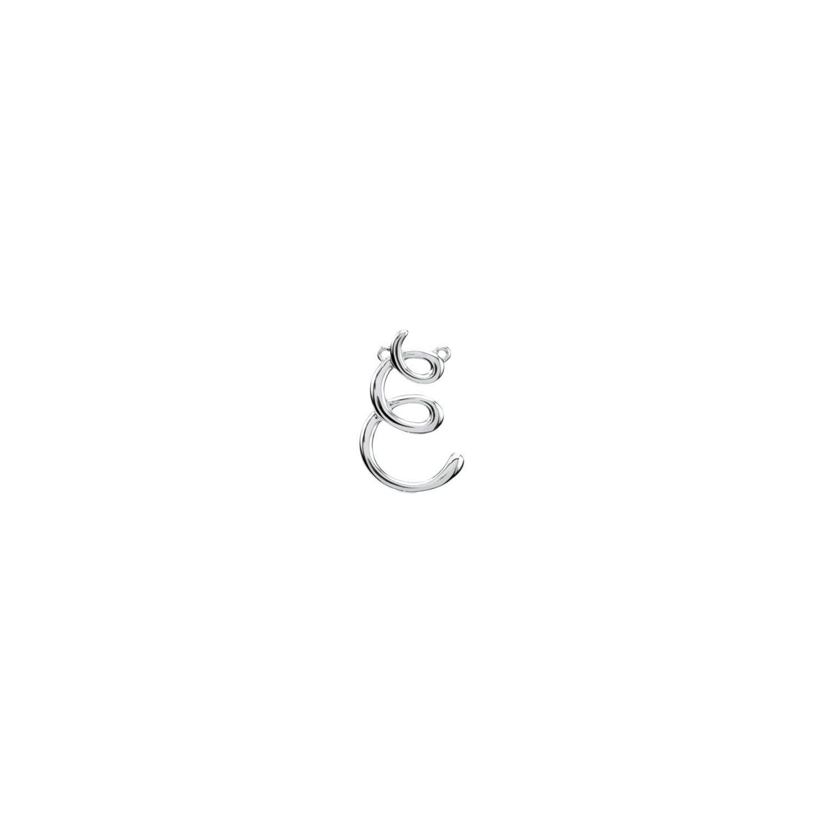 Script Initial Necklace Center