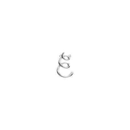 Script Initial Necklace Center