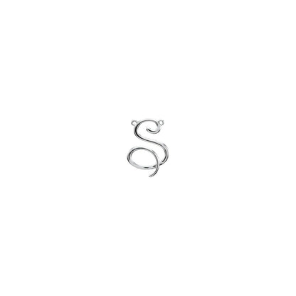 Script Initial Necklace Center