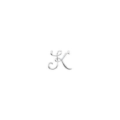 Script Initial Necklace Center