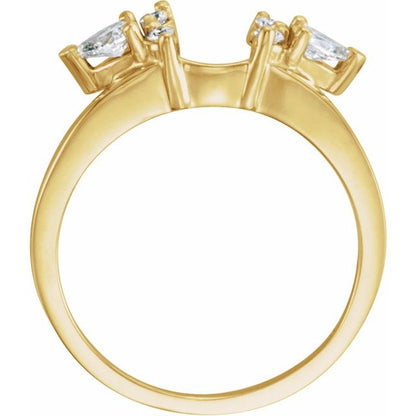 1/3 CTW Natural Diamond Wrap-Style Ring