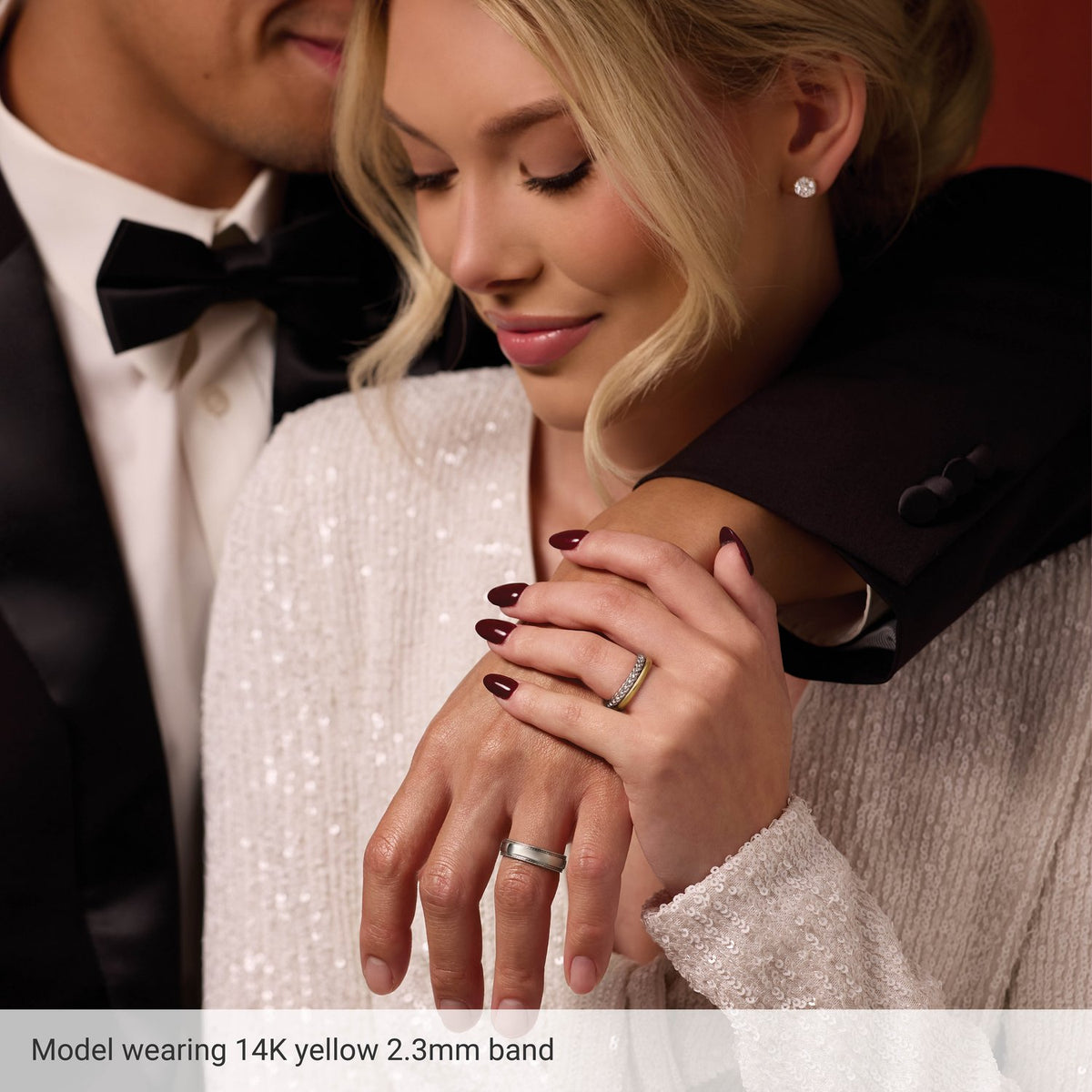 Matching Band, 2.3 mm, Three-Stone Engagement