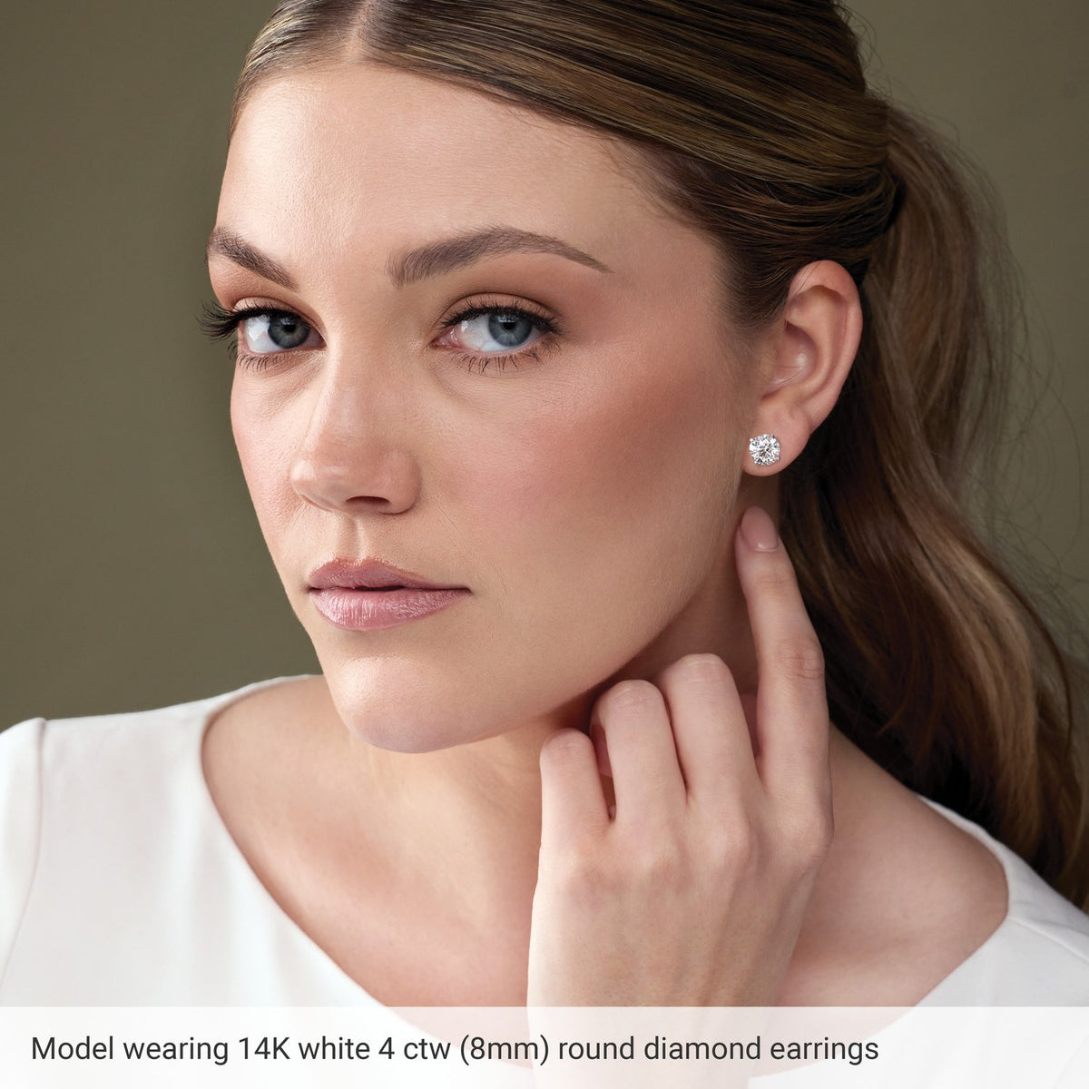 3/4 CTW Lab-Grown Diamond Stud Earrings