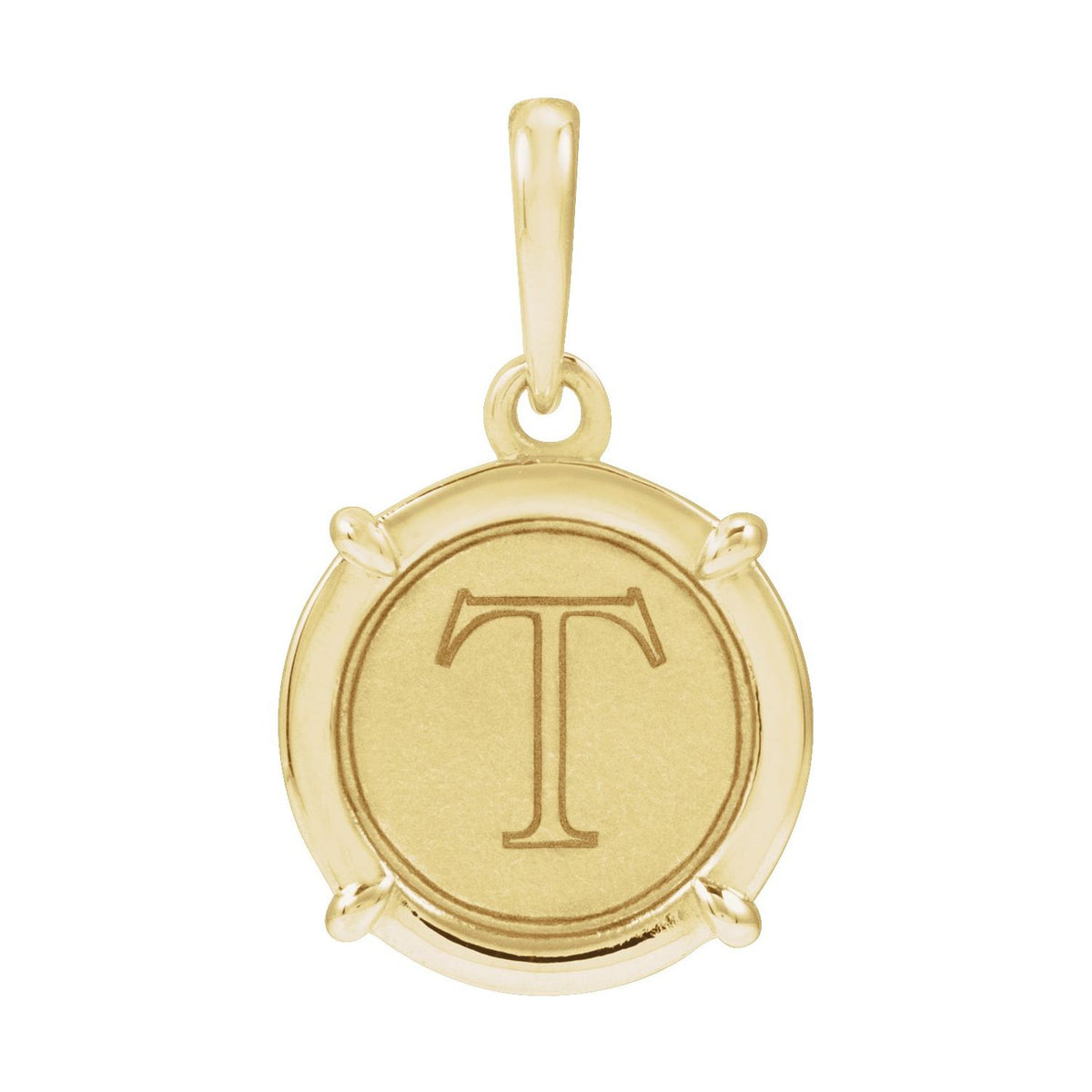 Engravable Round Pendant