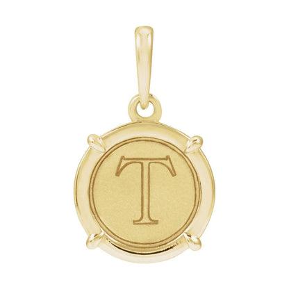 Engravable Round Pendant